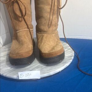 UGG Cream Ankle Boots